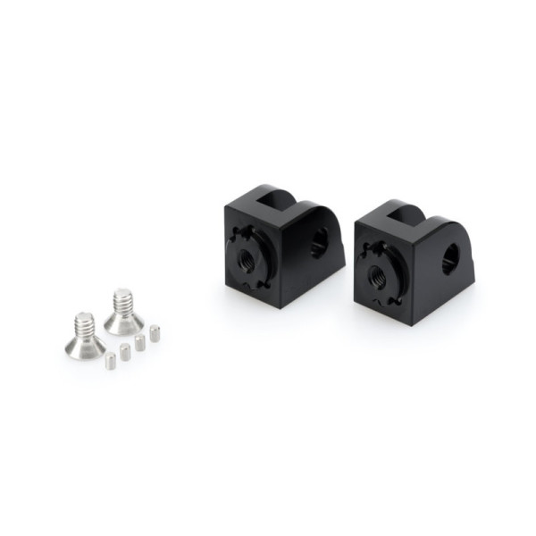 Puig Adjustable Footpeg Adaptors Black